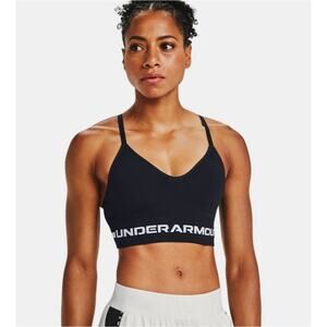 Under Armour seamless long-line low-impact compression sports bra sz M